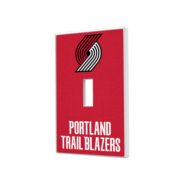 Portland Trail Blazers Solid Hidden-Screw Light Switch Plate - Single Toggle