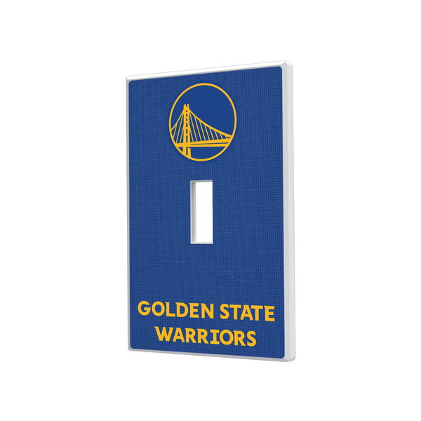 Golden State Warriors Solid Hidden-Screw Light Switch Plate - Single Toggle