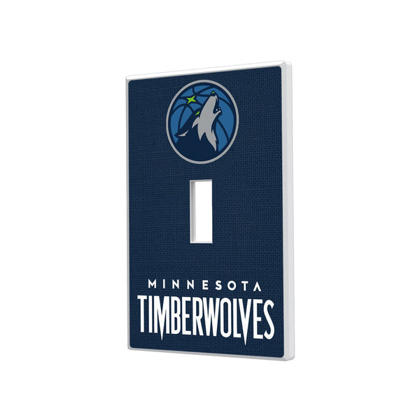 Minnesota Timberwolves Solid Hidden-Screw Light Switch Plate - Single Toggle