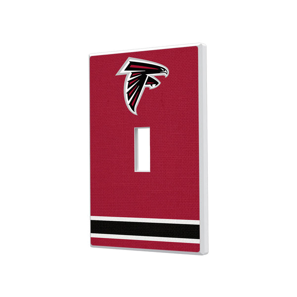 Atlanta Falcons Stripe Hidden-Screw Light Switch Plate - Single Toggle