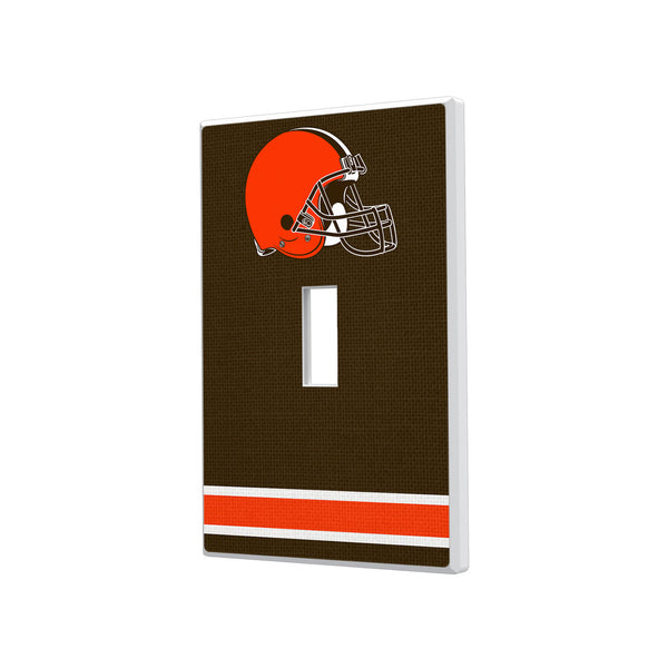 Cleveland Browns Stripe Hidden-Screw Light Switch Plate - Single Toggle