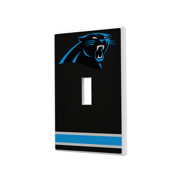 Carolina Panthers Stripe Hidden-Screw Light Switch Plate - Single Toggle