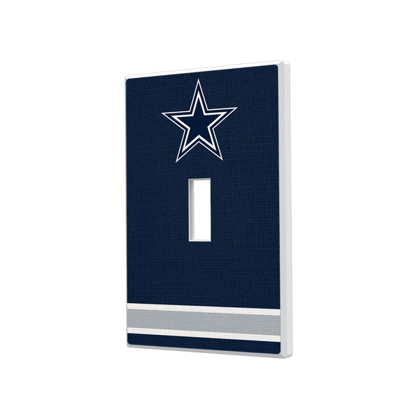 Dallas Cowboys Stripe Hidden-Screw Light Switch Plate - Single Toggle