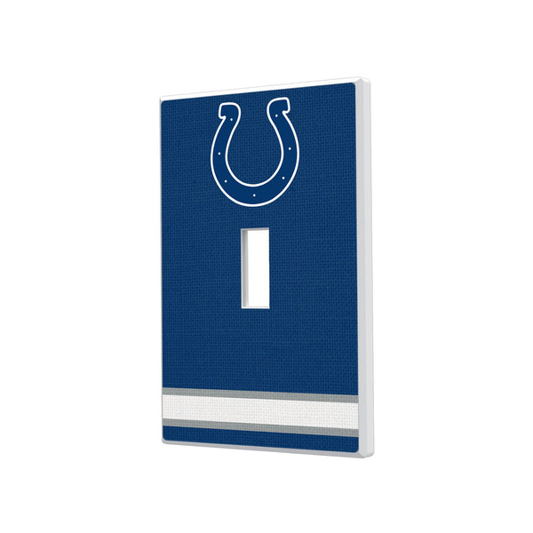 Indianapolis Colts Stripe Hidden-Screw Light Switch Plate - Single Toggle