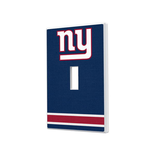 New York Giants Stripe Hidden-Screw Light Switch Plate - Single Toggle