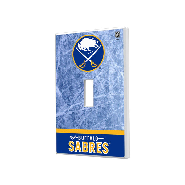 Buffalo Sabres Ice Wordmark Hidden-Screw Light Switch Plate