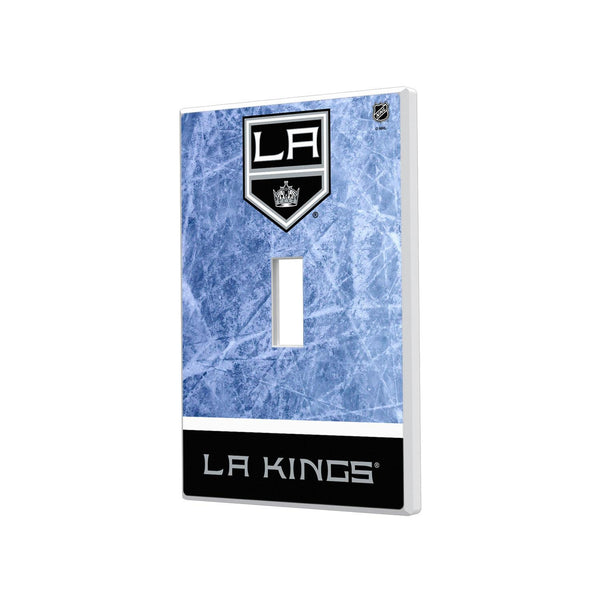 LA Kings Ice Wordmark Hidden-Screw Light Switch Plate