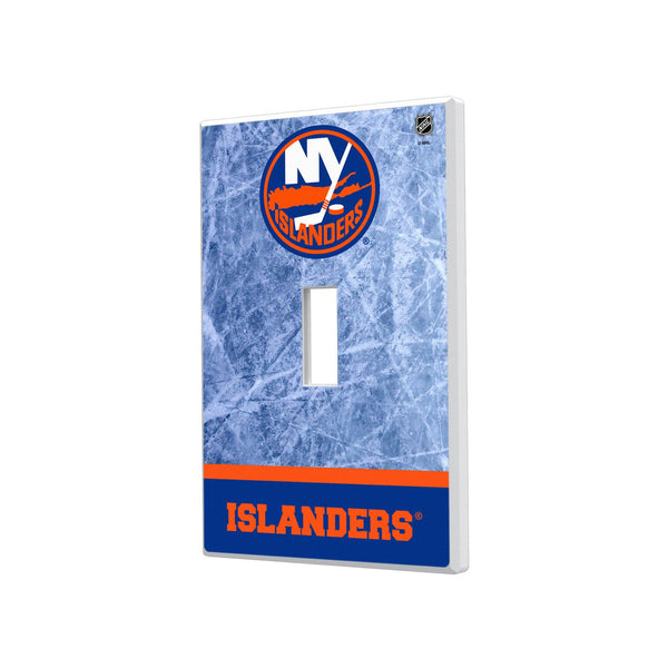 New York Islanders Ice Wordmark Hidden-Screw Light Switch Plate