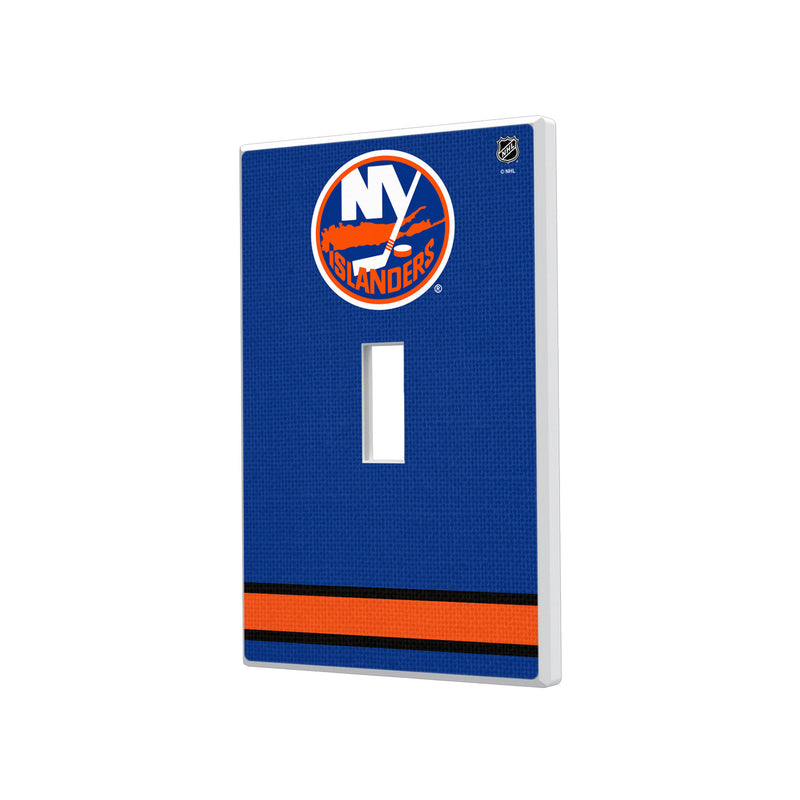 New York Islanders Stripe Hidden-Screw Light Switch Plate - Single Toggle
