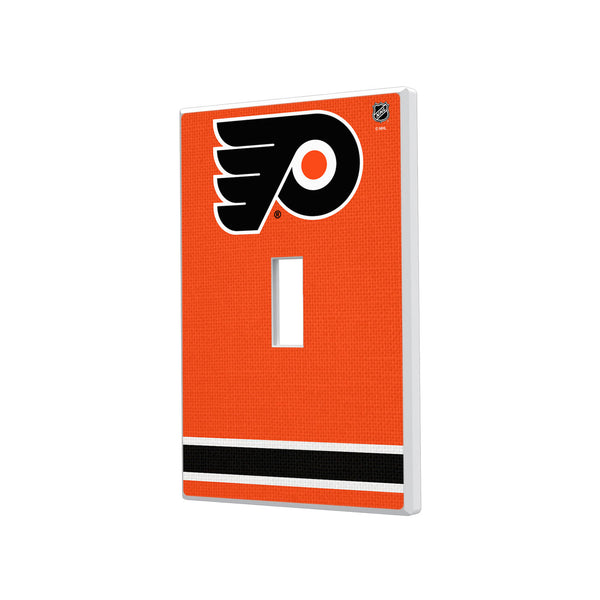 Philadelphia Flyers Stripe Hidden-Screw Light Switch Plate - Single Toggle