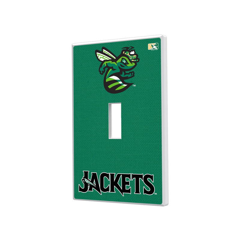 Augusta GreenJackets Solid Hidden-Screw Light Switch Plate - Single Toggle
