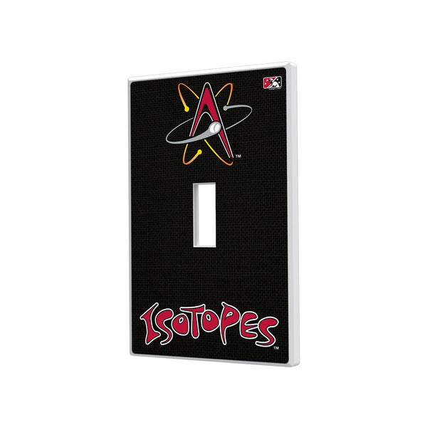 Albuquerque Isotopes Solid Hidden-Screw Light Switch Plate - Single Toggle