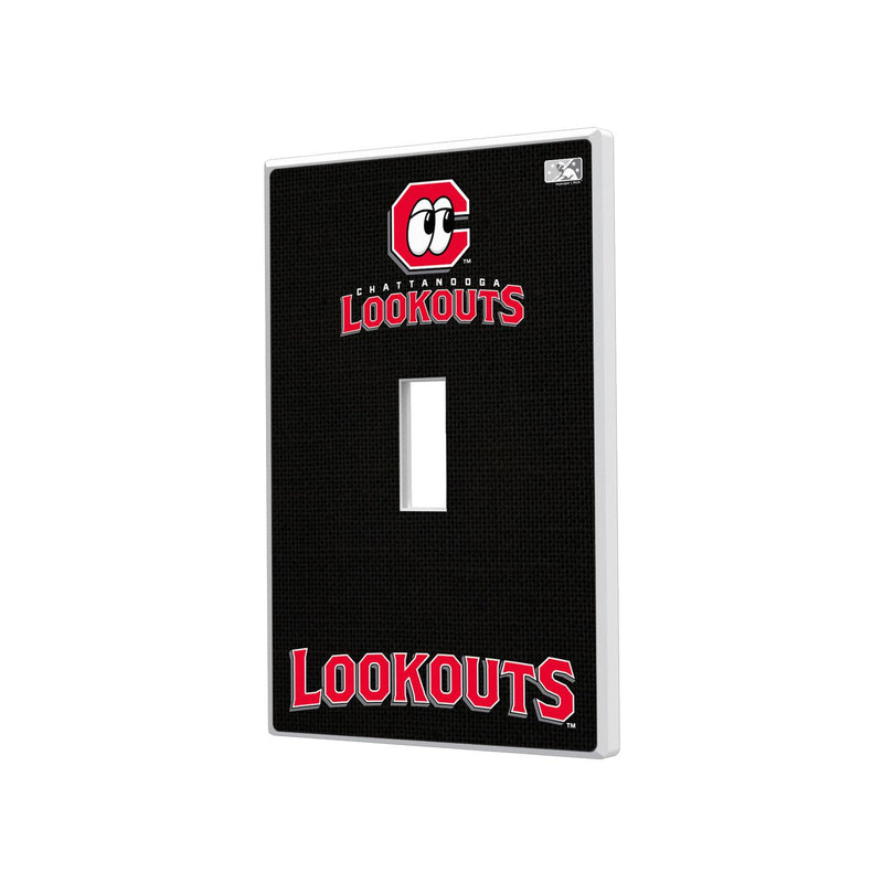 Chattanooga Lookouts Solid Hidden-Screw Light Switch Plate - Single Toggle