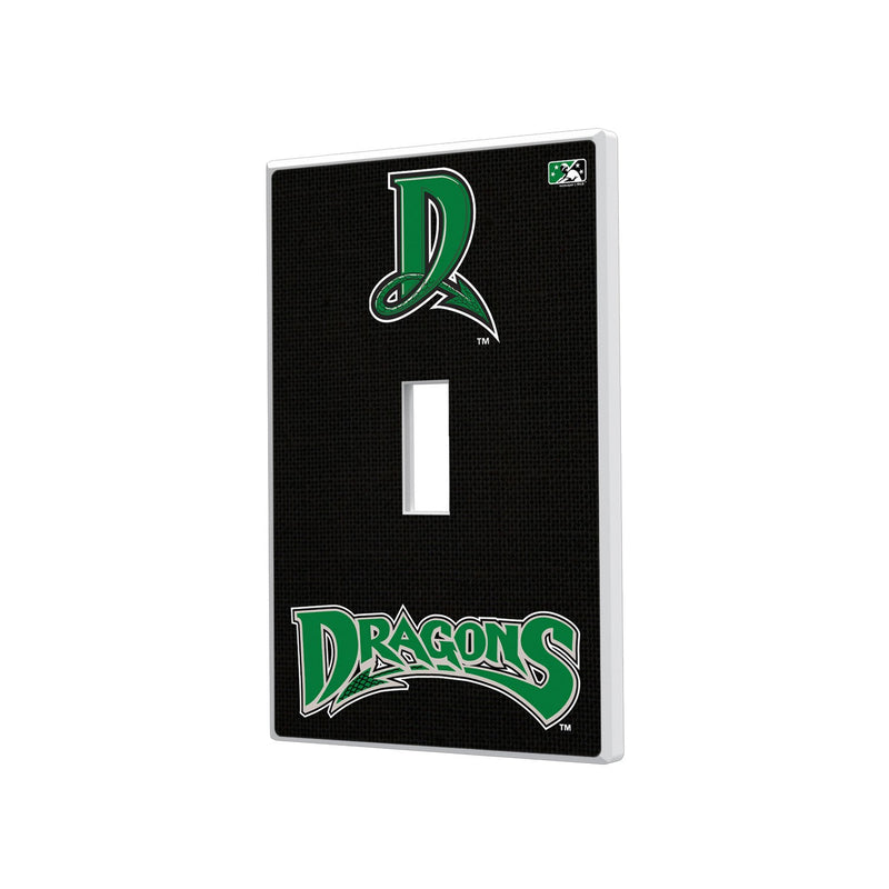 Dayton Dragons Solid Hidden-Screw Light Switch Plate - Single Toggle