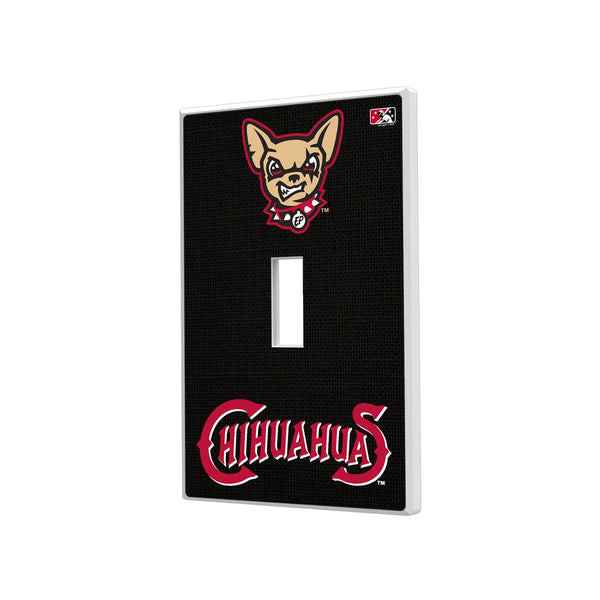 El Paso Chihuahuas Solid Hidden-Screw Light Switch Plate - Single Toggle