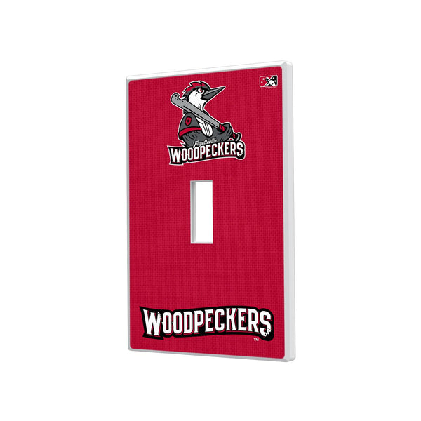 Fayetteville Woodpeckers Solid Hidden-Screw Light Switch Plate - Single Toggle