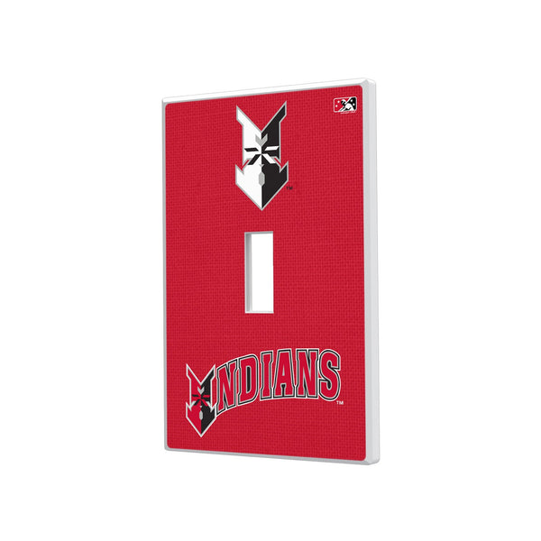 Indianapolis Indians Solid Hidden-Screw Light Switch Plate - Single Toggle