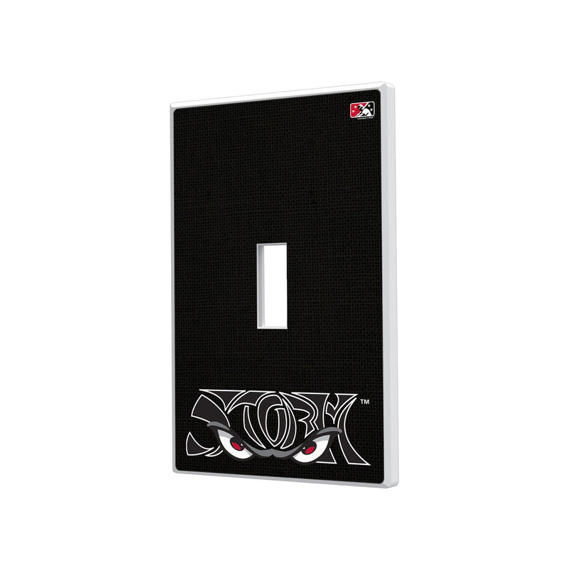 Lake Elsinore Storm Solid Hidden-Screw Light Switch Plate - Single Toggle