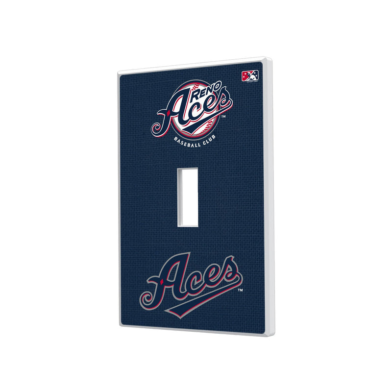 Reno Aces Solid Hidden-Screw Light Switch Plate - Single Toggle