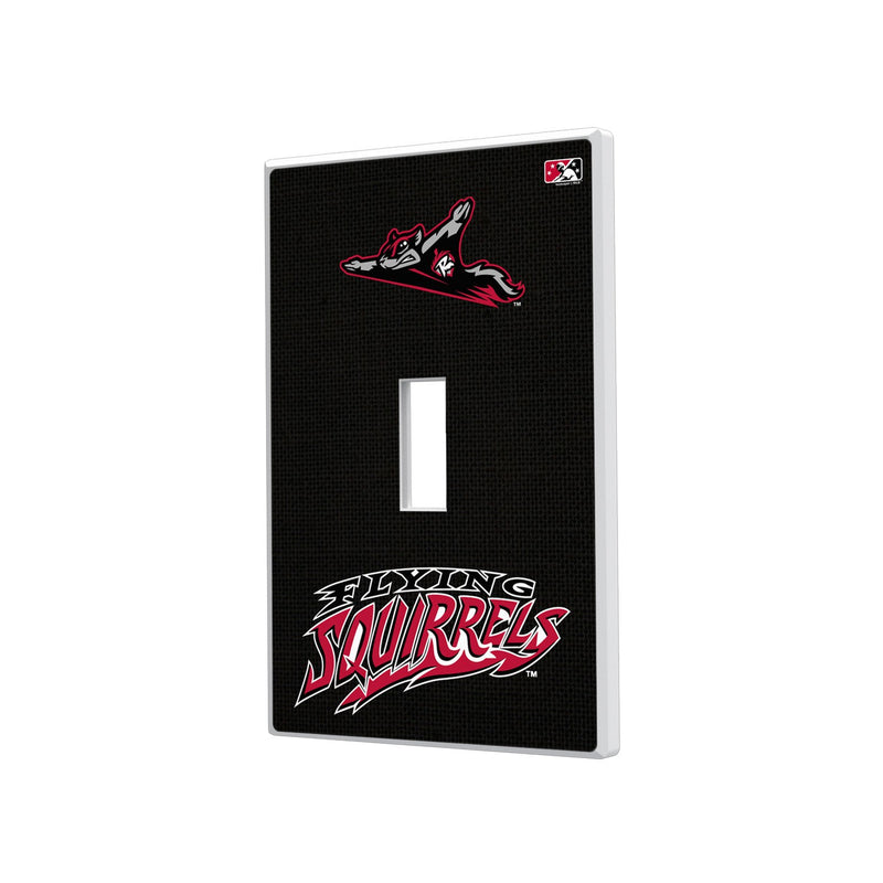 Richmond Flying Squirrels Solid Hidden-Screw Light Switch Plate - Single Toggle