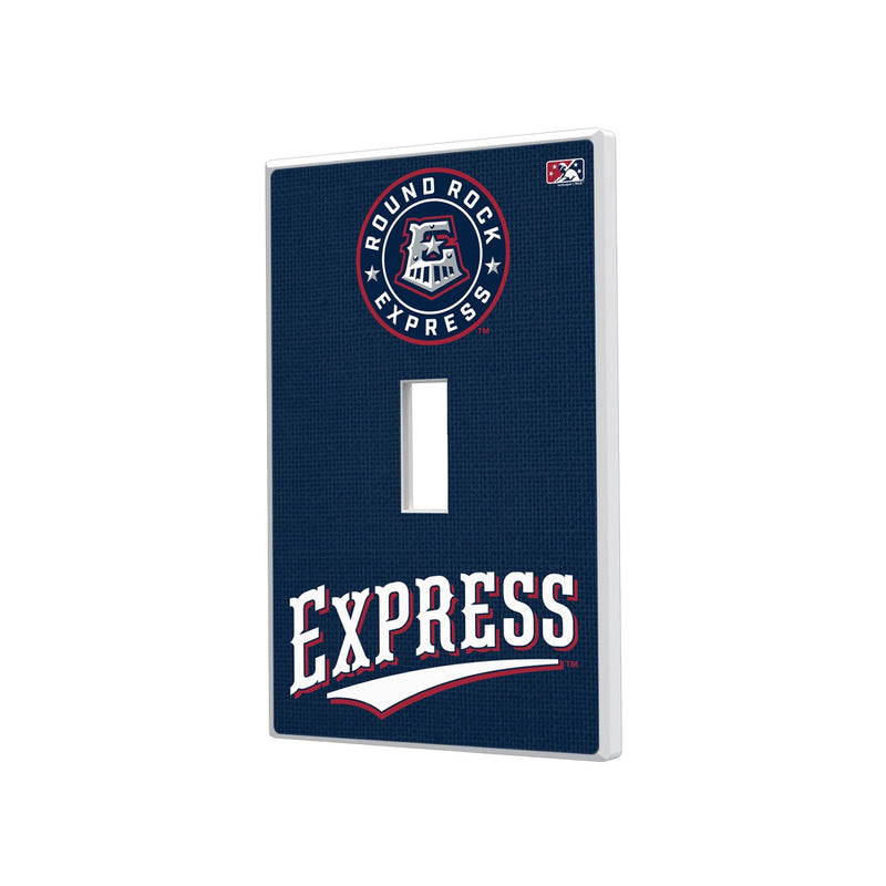 Round Rock Express Solid Hidden-Screw Light Switch Plate - Single Toggle
