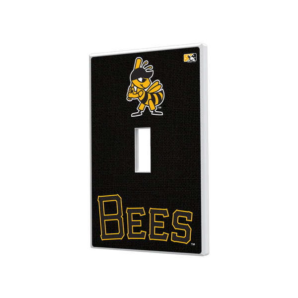 Salt Lake Bees Solid Hidden-Screw Light Switch Plate - Single Toggle