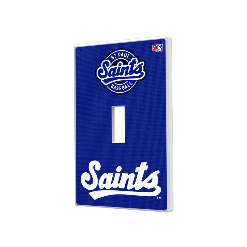 St. Paul Saints Solid Hidden-Screw Light Switch Plate - Single Toggle