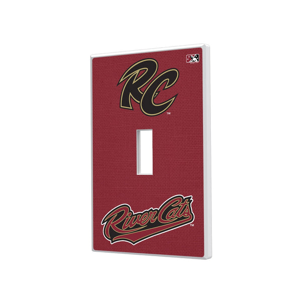 Sacramento River Cats Solid Hidden-Screw Light Switch Plate - Single Toggle