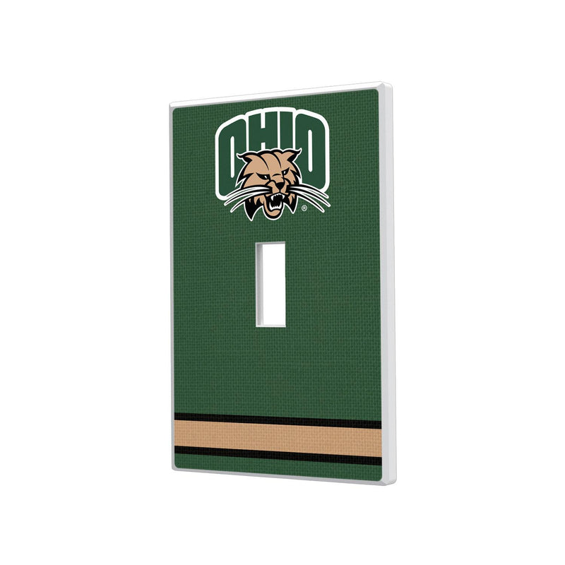 Ohio University Bobcats Stripe Hidden-Screw Light Switch Plate