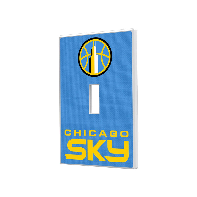 Chicago Sky Solid Hidden-Screw Light Switch Plate - Single Toggle