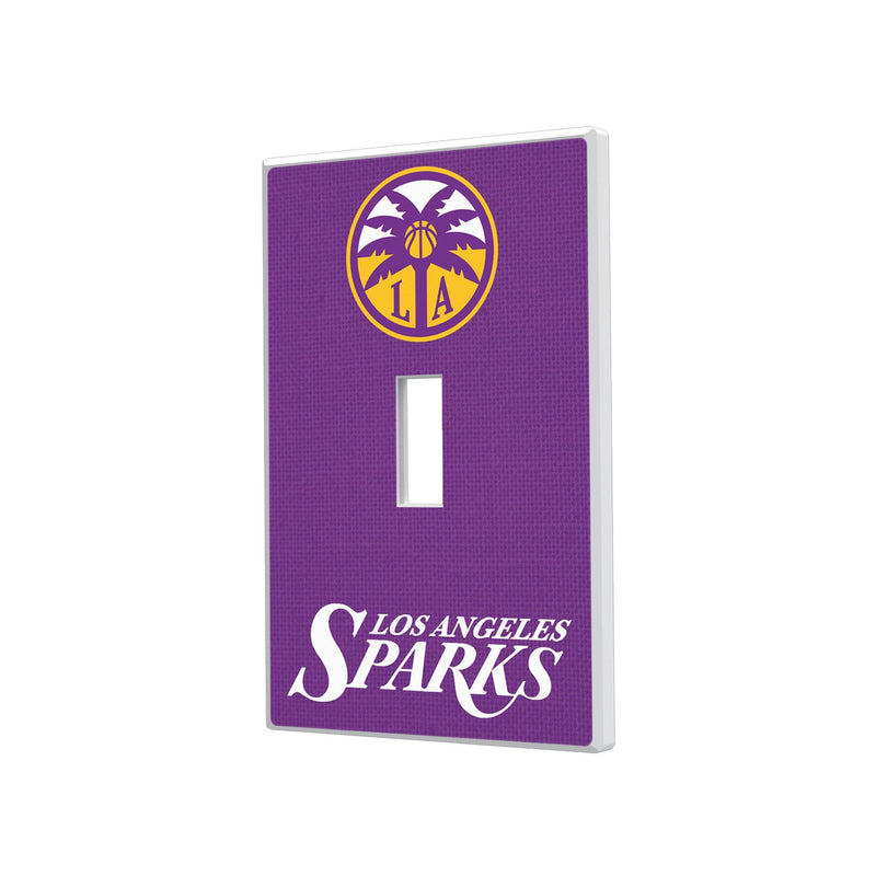 Los Angeles Sparks Solid Hidden-Screw Light Switch Plate - Single Toggle