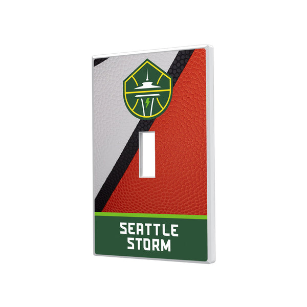 Seattle Storm Basketball Hidden-Screw Light Switch Plate