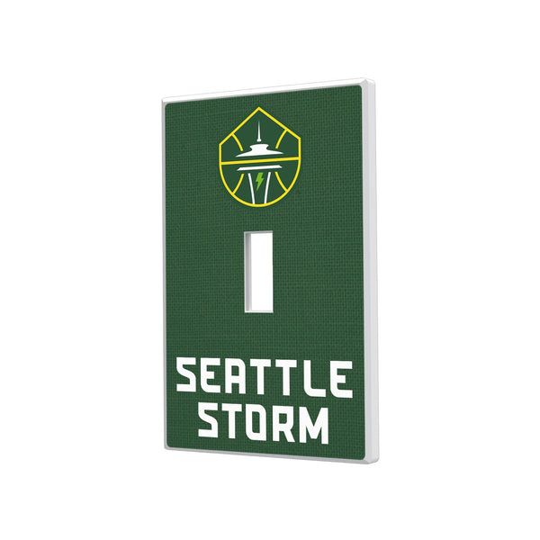 Seattle Storm Solid Hidden-Screw Light Switch Plate - Single Toggle