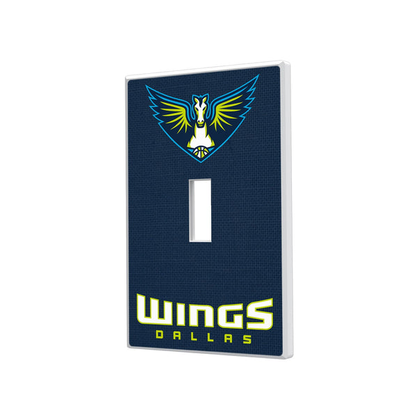 Dallas Wings Solid Hidden-Screw Light Switch Plate - Single Toggle
