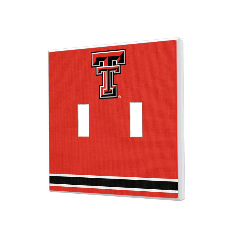 Texas Tech Red Raiders Stripe Hidden-Screw Light Switch Plate