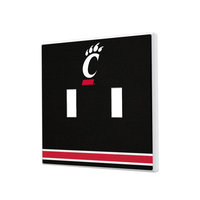 Cincinnati Bearcats Stripe Hidden-Screw Light Switch Plate