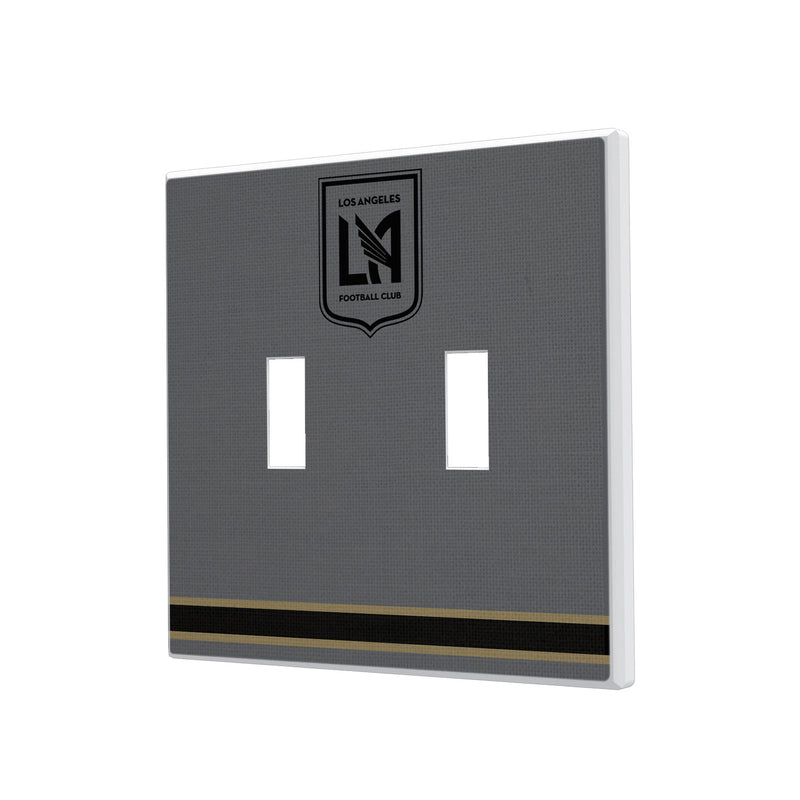 Los Angeles Football Club   Stripe Hidden-Screw Light Switch Plate - Double Toggle