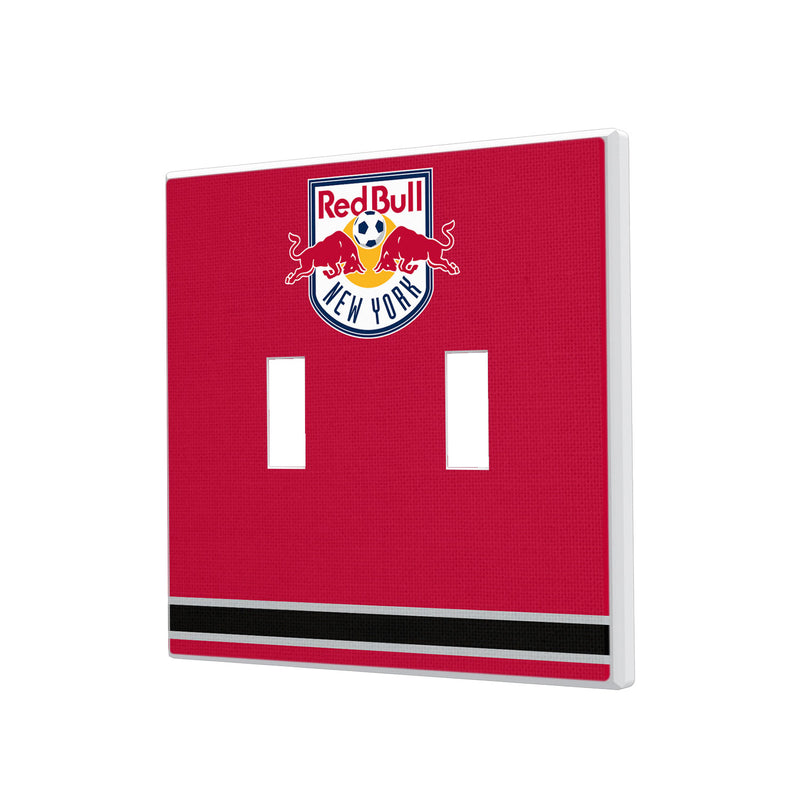 New York Red Bulls  Stripe Hidden-Screw Light Switch Plate - Double Toggle