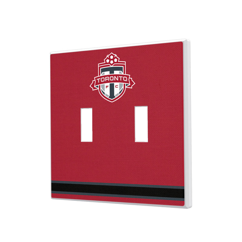 Toronto FC   Stripe Hidden-Screw Light Switch Plate - Double Toggle
