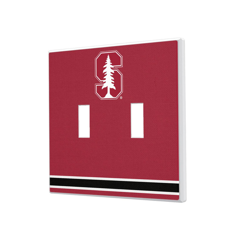 Stanford Cardinal Stripe Hidden-Screw Light Switch Plate