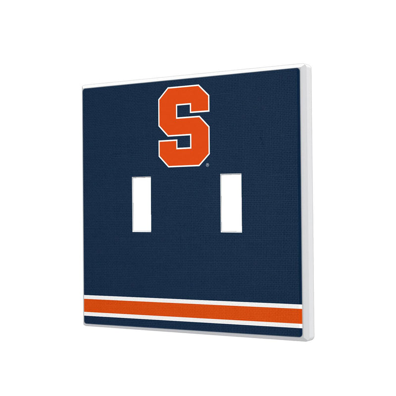 Syracuse Orange Stripe Hidden-Screw Light Switch Plate