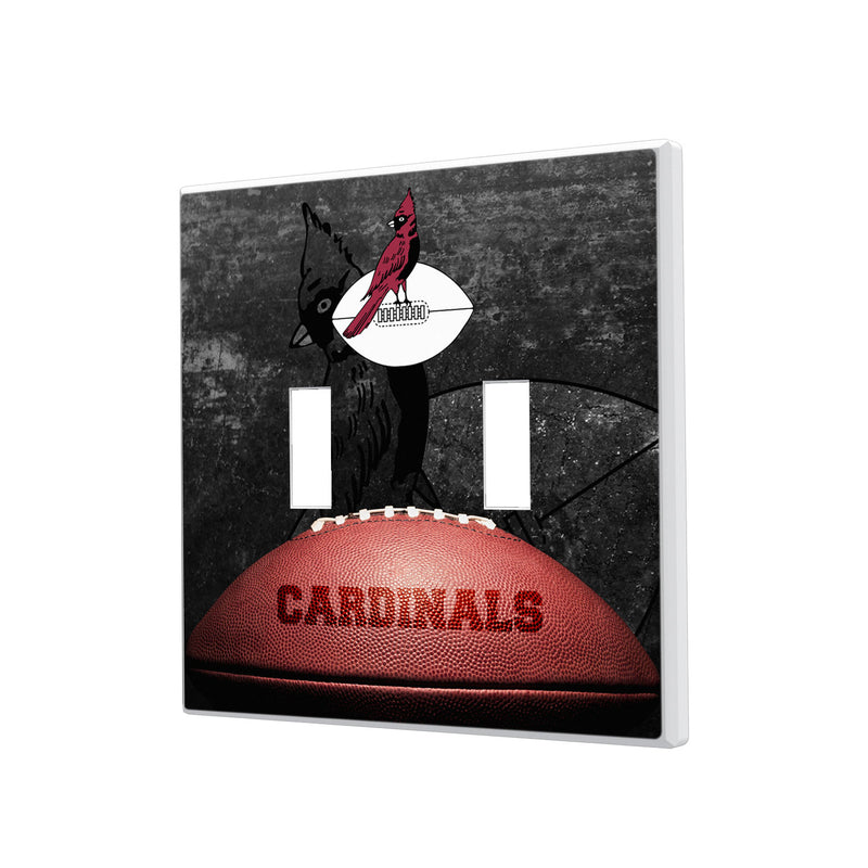 Chicago Cardinals 1947-1959 Historic Collection Legendary Hidden-Screw Light Switch Plate - Double Toggle