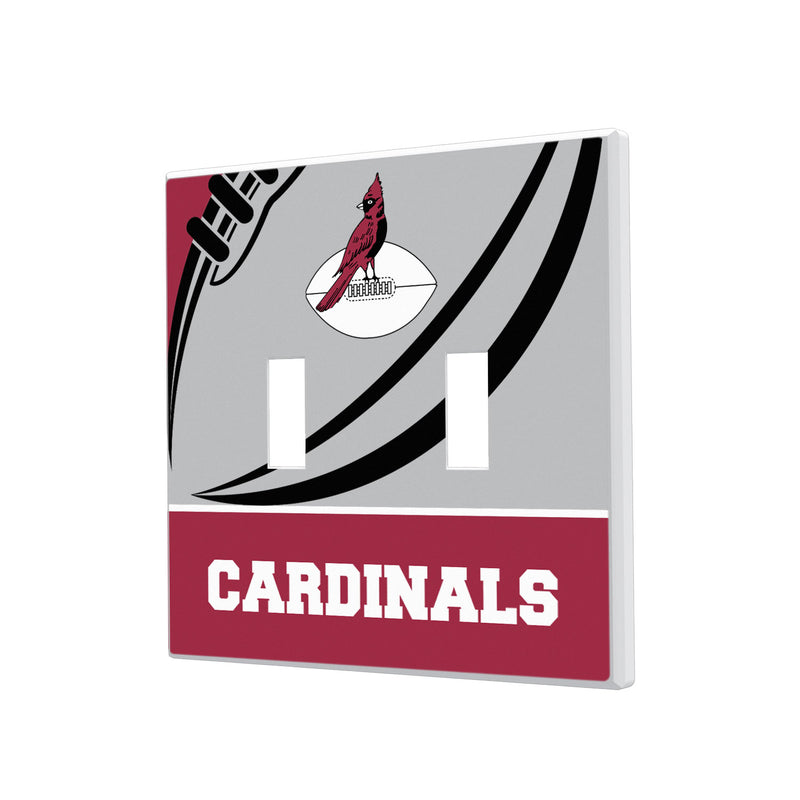 Chicago Cardinals 1947-1959 Historic Collection Passtime Hidden-Screw Light Switch Plate - Double Toggle