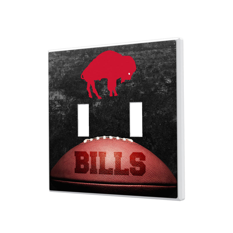 Buffalo Bills Legendary Hidden-Screw Light Switch Plate - Double Toggle