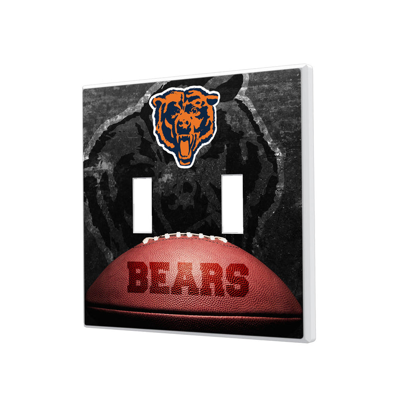 Chicago Bears 1946 Historic Collection Legendary Hidden-Screw Light Switch Plate - Double Toggle