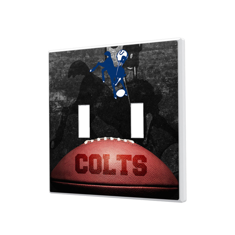 Baltimore Colts 1946 Historic Collection Legendary Hidden-Screw Light Switch Plate - Double Toggle