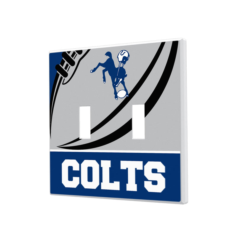 Baltimore Colts 1946 Historic Collection Passtime Hidden-Screw Light Switch Plate - Double Toggle