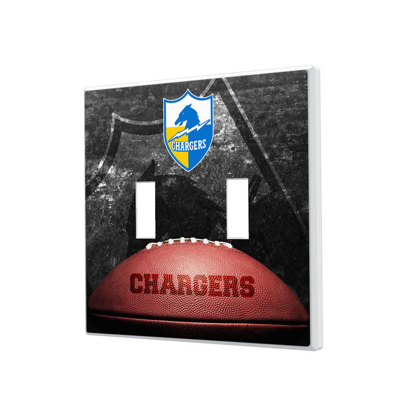San Diego Chargers Legendary Hidden-Screw Light Switch Plate - Double Toggle