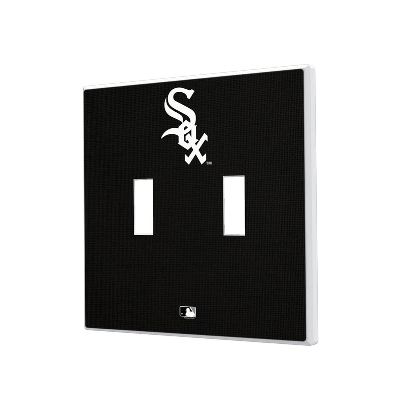 Chicago White Sox Solid Hidden-Screw Light Switch Plate - Double Toggle