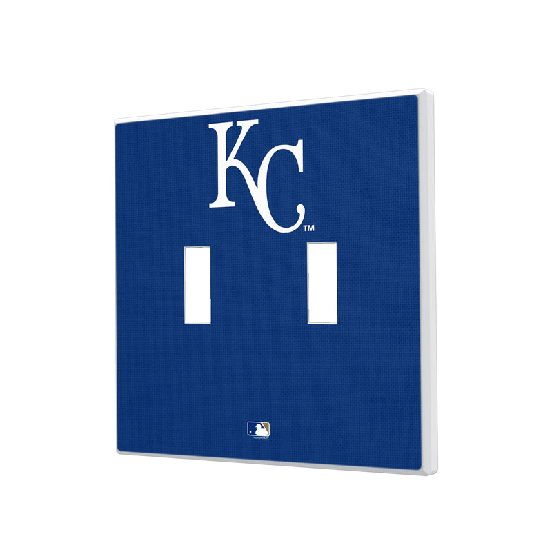 Kansas City Royals Solid Hidden-Screw Light Switch Plate - Double Toggle